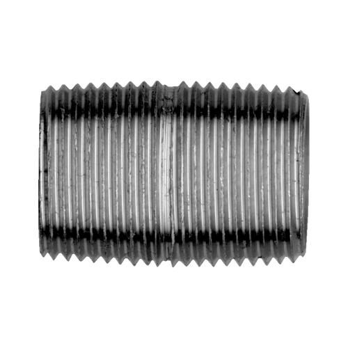 Black Iron Close Nipple - 2-1/2" MPT | 027BI-112-N