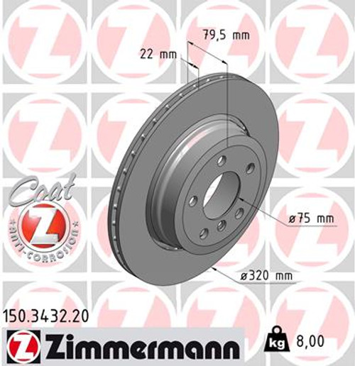 Coat Z Brake Rotor | ZIM150.3432.20