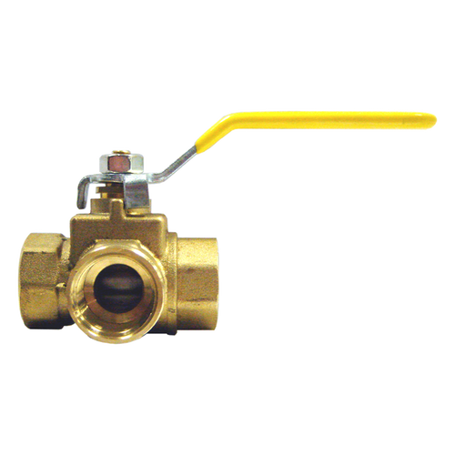Ball Valve 3-Way - 1/4 FPT | 027BV2101-B