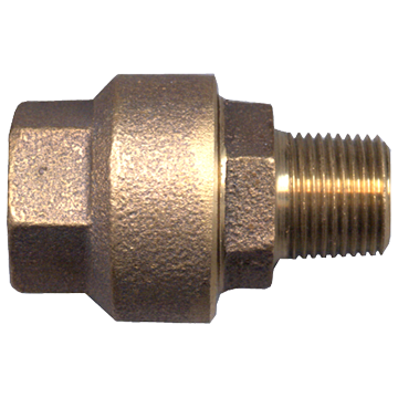 1 Way Check Valve - 3/8" FPT x 3/8" MPT | 027CV1-C