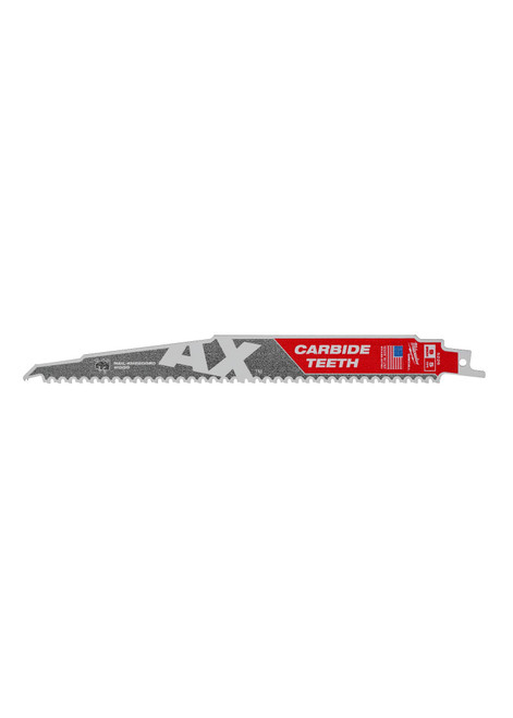 9" 5 TPI AX with Carbide Teeth SAWZALL Blade for Wood with Nails | MET48-00-5226