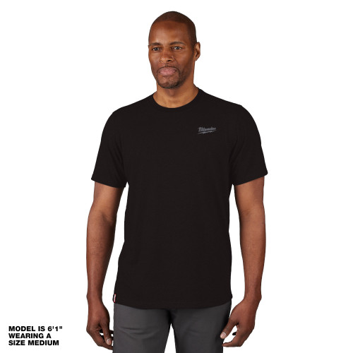 FREEFLEX Hybrid Work Tee - Short Sleeve - Black - M | MET603B-M