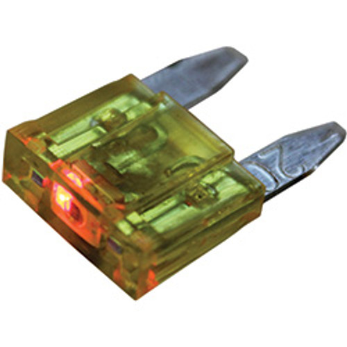 5 PCS 20A MINI Blade Fuse with LED | 1139920-14