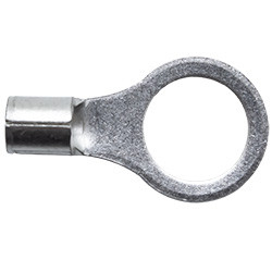 100 PCS 12-10 AWG 3/8" Non-Insulated Butted Ring Connectors | 1132509-CS
