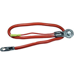 4 AWG 20" Red Side Post Battery Cables with Lead | 1136227-BP