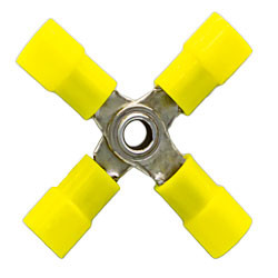 2 PCS 12-10 AWG Vinyl 4-Way Connectors | 1131921-13