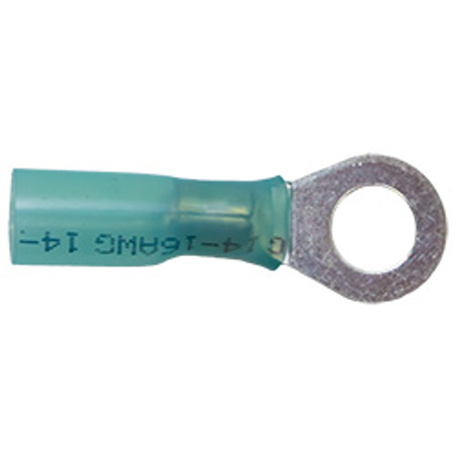 25 PCS 16-14 AWG 1/4" Heat Shrink Ring Connectors | 1135906-15
