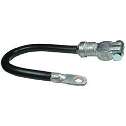 1 AWG 12" Black Top Post Battery Cables | 1136211-0-BP