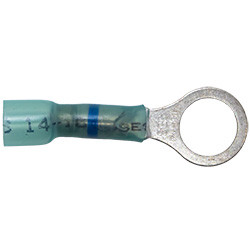 25 PCS 16-14 AWG 3/8" Crimp-Solder-Seal Ring Connectors | 1133609-15