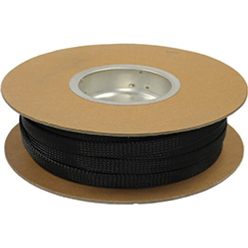 100' 1/2" Black Expandable Braided Loom | 1138406-0-26