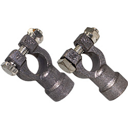 SET 2/0-3/0 AWG Straight Barrel Brass Battery Terminal | 113885-PR