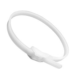 25 PCS 14" 50 lb Low Profile Cable Tie - Natural | 1137179-34