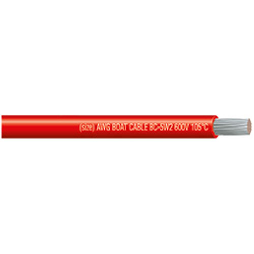 25' 16 AWG Red Boat Cable Wire | 1139016-5-44