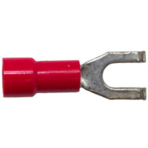 7 PCS 22-18 AWG #6 Vinyl Insulated Flanged Spade Connectors | 1131733-BP