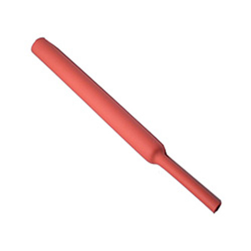 6x6" 1/4" Inside Diameter Red 3:1 Dual Wall Heat Shrink Tube | 1138331-5-43