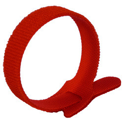 10 PCS 8" Hook & Loop Tie - Red | 1137008-5-34