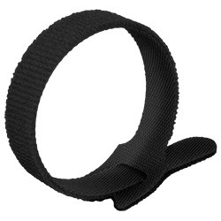 100 PCS 8" Hook & Loop Tie - UV Black | 1137008-0-36