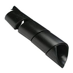 10' 1/4" Black Spiral Wrap | 1135120-0-44