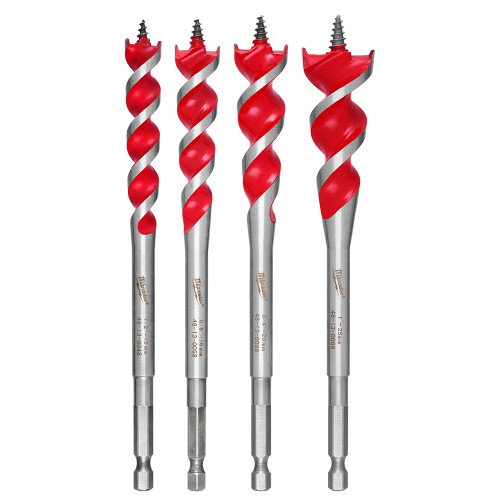 SPEED FEED Wood Bit 6-1/2" Set - 4 Pcs | MET48-13-0400