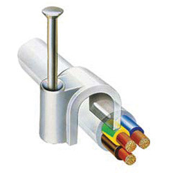 10 PCS 8mm White Clips With Nails | 1137606-BP