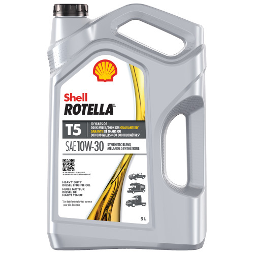 Rotella T5 10W30 CK4 Semi-Synthetic Diesel Engine Oil - 5L | SHL550045018