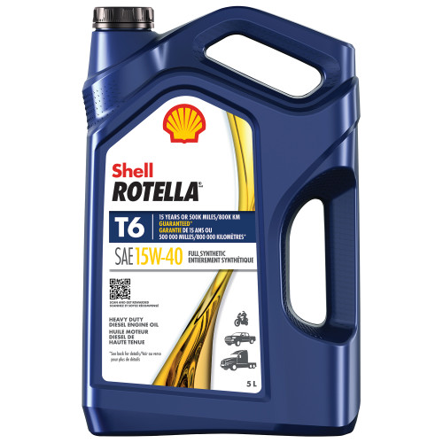 Rotella T6 15W40 CK4 HD Synthetic Diesel Engine Oil - 5L | SHL550069147