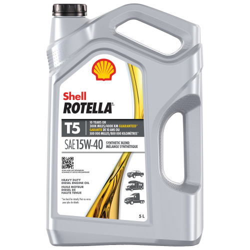 Rotella T5 SB Heavy Duty 15W40 Semi-Synthetic Diesel Engine Oil - 5L | SHL550045349
