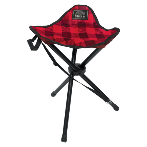 Tri Pod Chair - Red/Black Plaid | 084430-KM-TRICH-RB