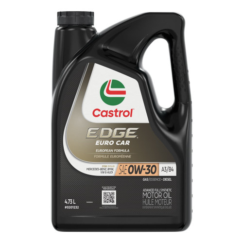 Castrol Edge Euro Car A3/B4 - 0W40 Synthetic Engine Oil - 4.
