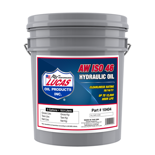 AW 46(20wt.) Virgin Hydraulic Oil - 18.9L | LUC10404