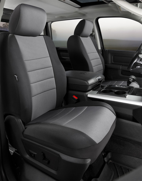 NP90 Series - Neoprene Custom Fit Front Seat Cover- Black/Gray Center Panel | 947NP99-39 GRAY