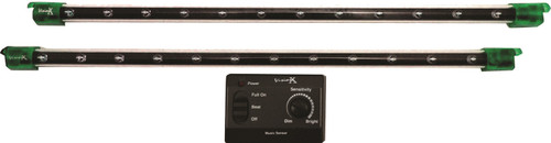 12" Twin Pack LED Bars Green | VMS4005082