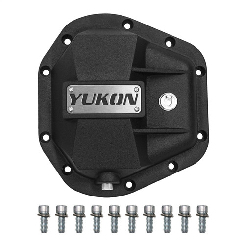 Differential Cover Hardcore, Black, 10-Bolt, Dana 50/60/70 | YGA32352