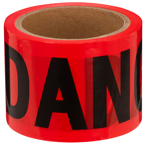 "Danger" Tape - Red - 0.04 mm -200'/61 m | SWXV6310160-O/S