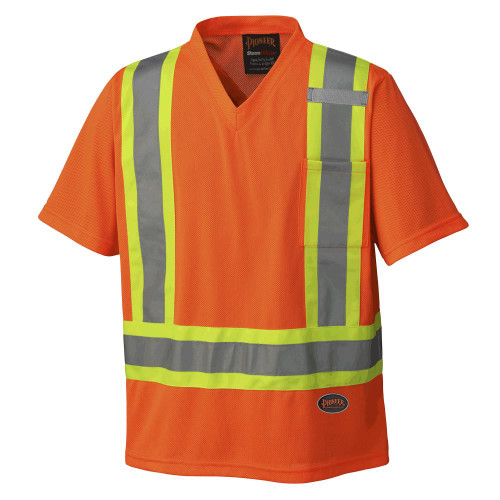 Hi-Vis Micro Mesh Traffic T-Shirt - Hi-Vis Orange - L | SWXV1050650-L