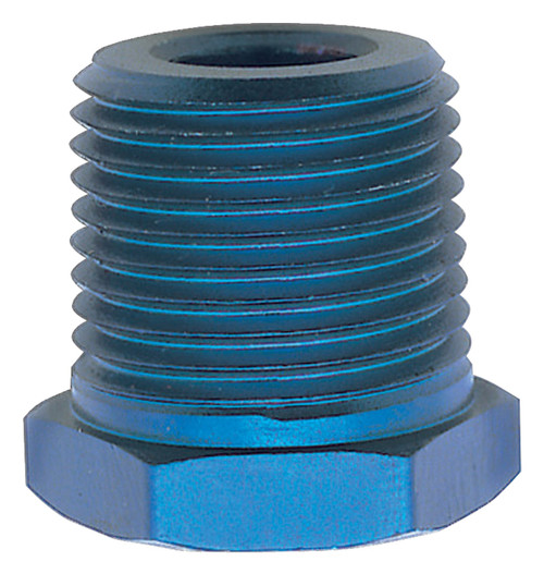 1/2" Male To 1/4" Female Pipe Bushing Reducer Adapter Fitting With Blue Finish | RUS661590
