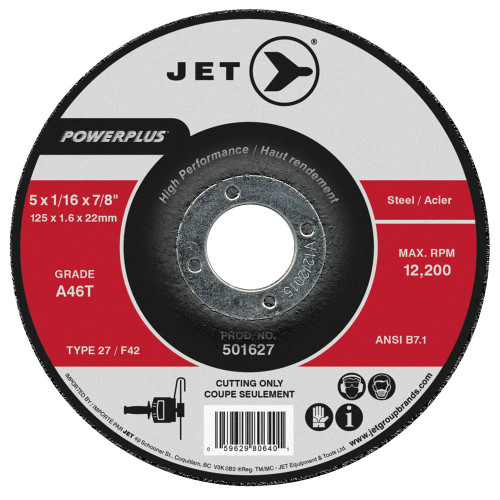 A46T PowerPlus T27 Cut-Off Wheels - 4-1/2" x 1/16" x 7/8" | SWX501622