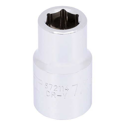 1/2" DR x 7/16" Regular Chrome Socket - 6 Pt. | SWX672114