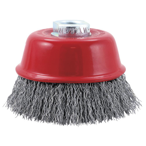 NC Premium Crimped Cup Brush - High Performance - 3-1/2" x 5/8-11" | SWX554107