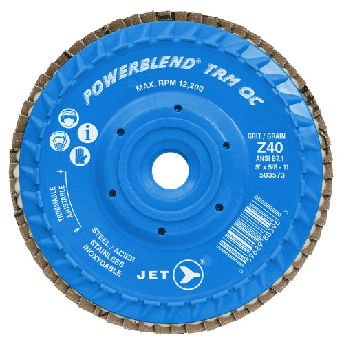 5 x 5/8-11 Z40 Powerblend TRM QC Zirconia Flap Disc | SWX503573