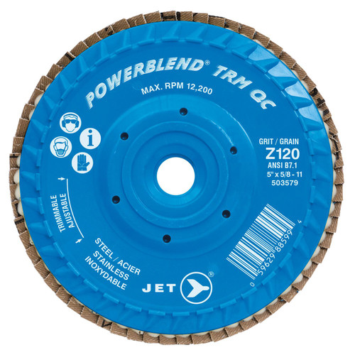 5 x 5/8-11 Z120 Powerblend TRM QC Zirconia Flap Disc | SWX503579