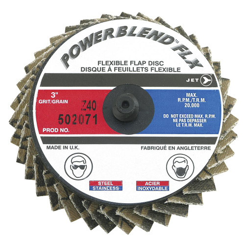 3" Z40 Powerblend FLX Roll-on Flap Disc - Type R Mount | SWX502071