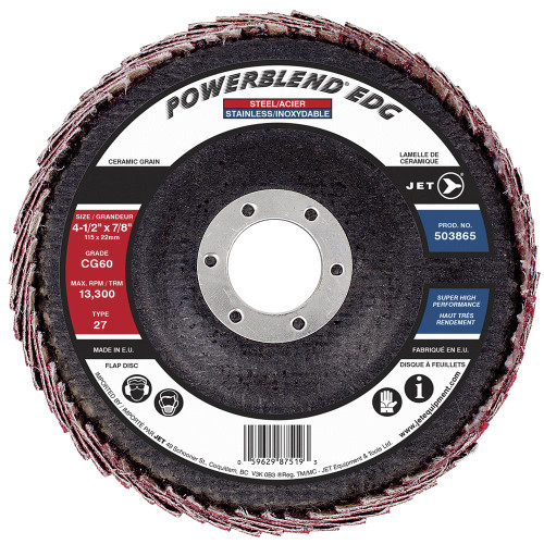 4-1/2 x 7/8 CG60 POWERBLEND EDG Flap Disc | SWX503865