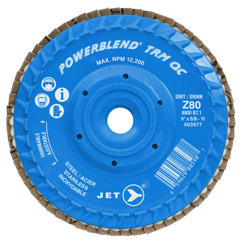 5 x 5/8-11 Z80 Powerblend TRM QC Zirconia Flap Disc | SWX503577