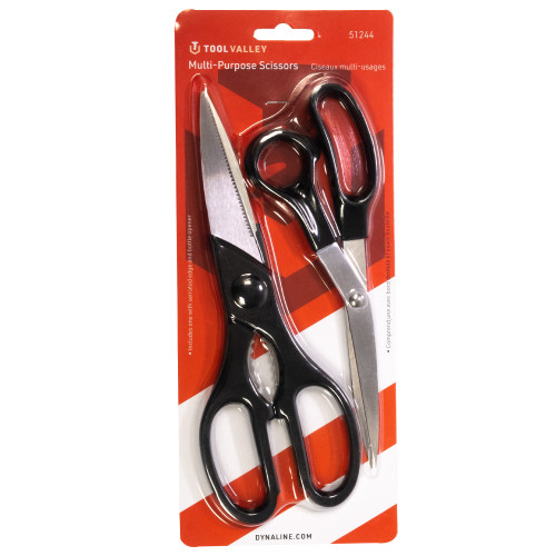 Multi-Purpose Scissors, 2 Pcs - Red Table | TCT51244