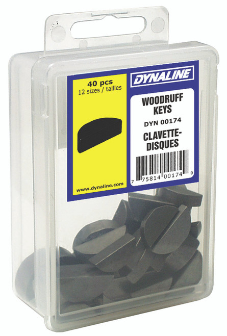 Woodruff Key Dynakit 12 Sizes / 40 Pieces | DYN00174
