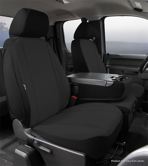 Seat Protector™ Custom Seat Cover; Split Seat 40/20/40; Built In Seat Belts; Armrest; Black; | 947SP89-47 BLACK