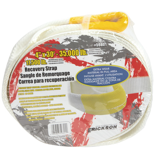 4"X30' 35,000 Lb Recovery Strap Bulk | 35459801