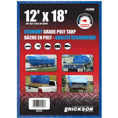 12'X18' Blue Economy Poly Tarp | 35457008