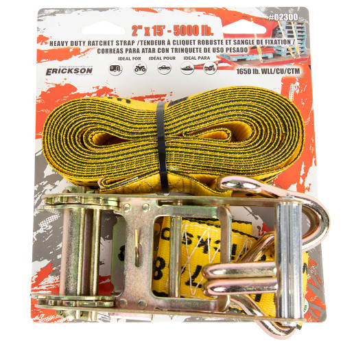 2"X15' 5000 Lb Ratchet Strap Yellow | 35402300